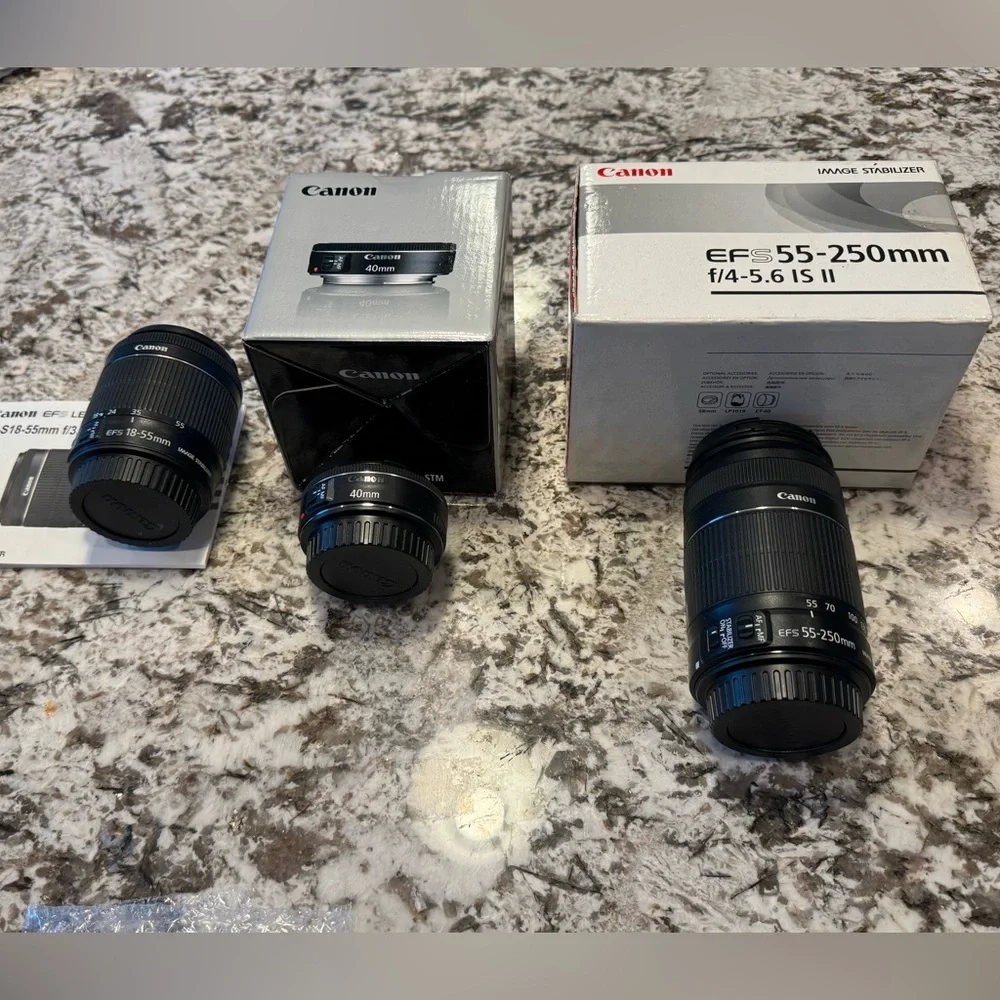 Canon EOS Rebel SL1 Camera CEF S 18-55.IS STM Kit with lenses